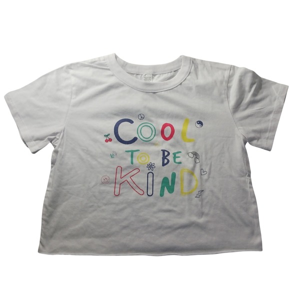 Unbranded Tops - Cool to Be Kind Crop Tee Women's M NWT Positive Graphic Top Y2K‎ Retro Style